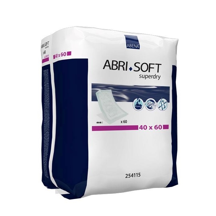 Abri-Soft Superdry  40*60 см,  одноразовые пеленки с повышенной впитываемостю 